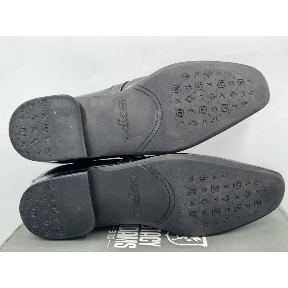 Stacy Adams Beau Men's Dress Shoes Cognac Moc Toe Leather‎ 24692-001 Sz 13 M